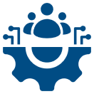 Teamwork and innovation icon