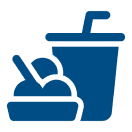 Ice cream and drink icon